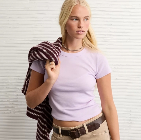 NWT AE Hey Baby Tee - Picture 1 of 4
